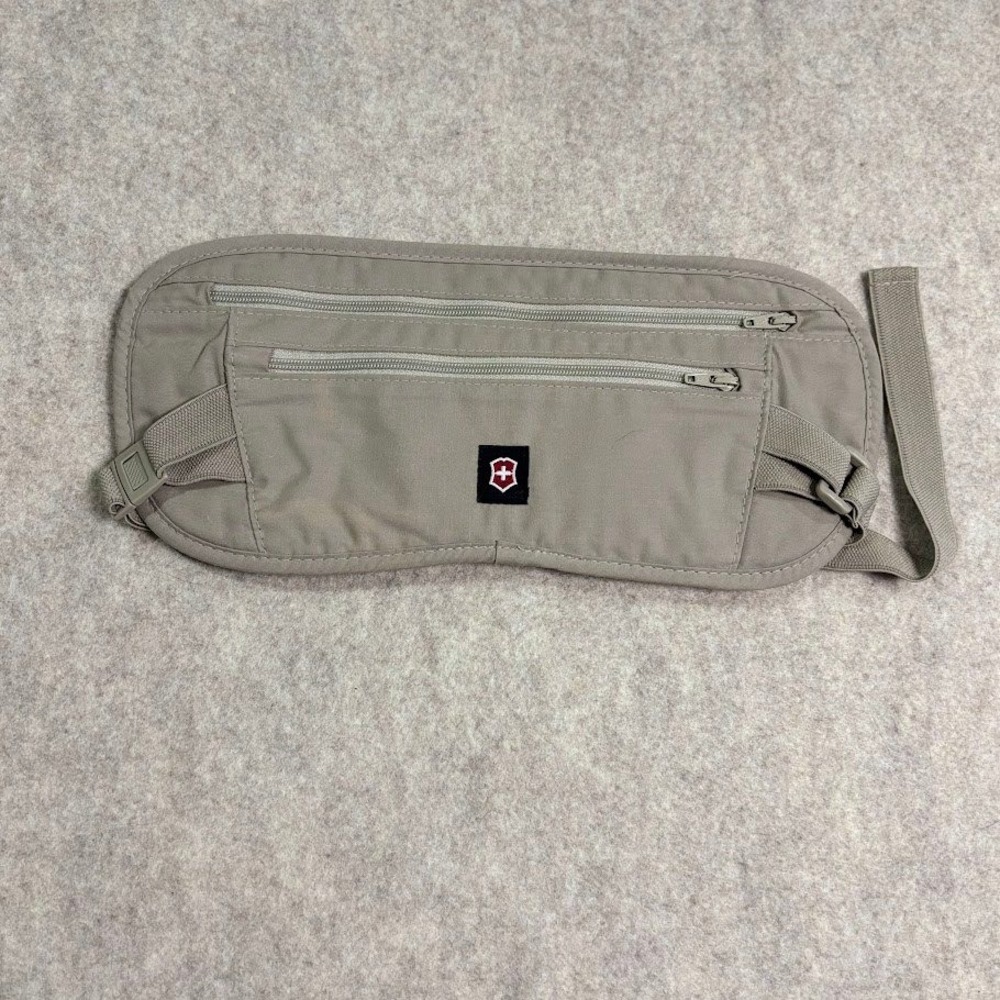 Victorinox Money Belt Travel Pouch Unisex OS Tan Nylon Slim Secure RFID Classic